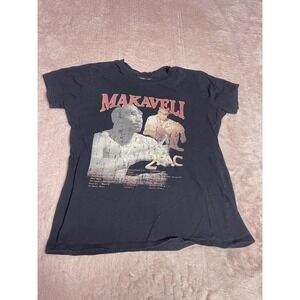 Makaveli 2pac Black Size‎ XS Women's T-Shirt I0210